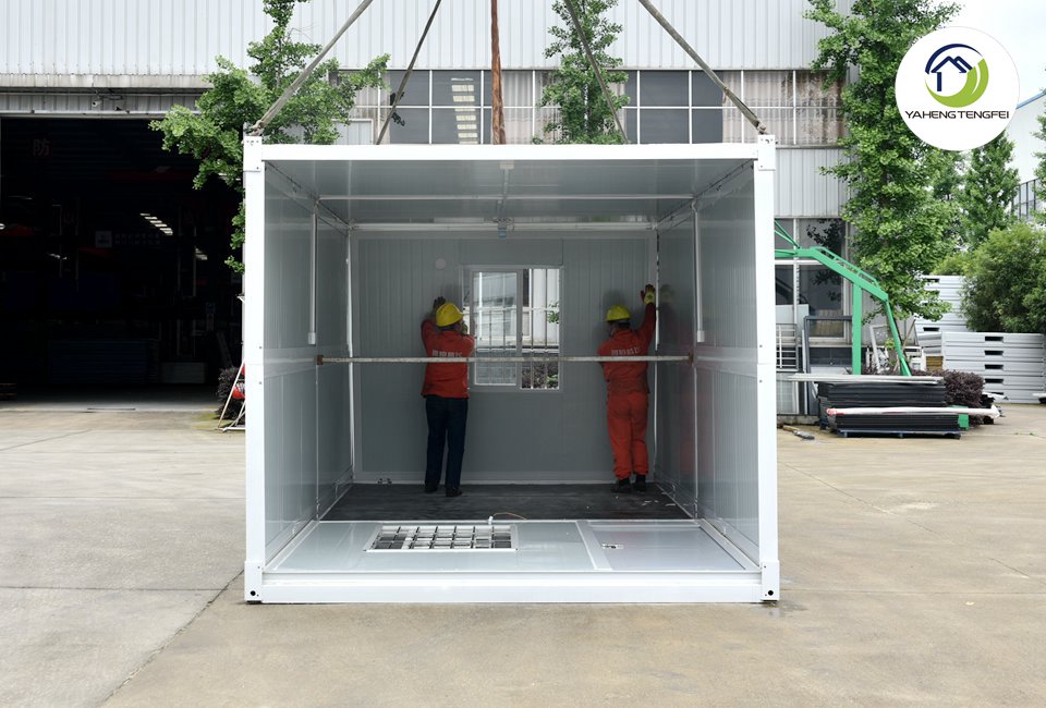 Folding container transport