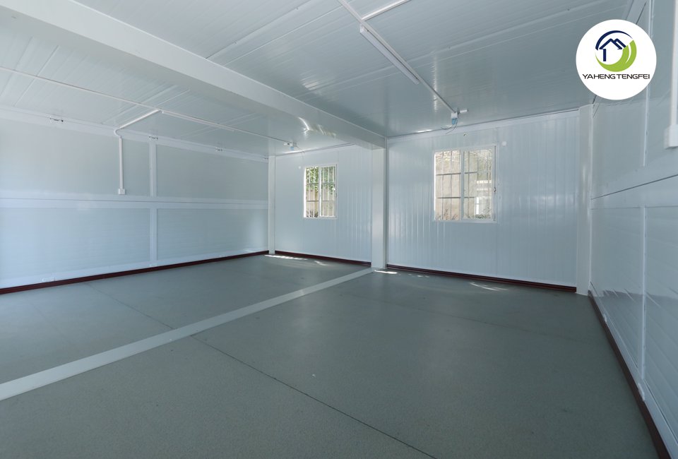 Folding container house floor