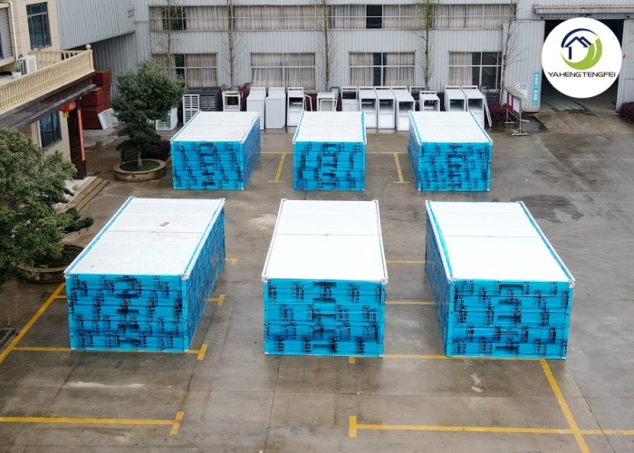 Customised folding container house for export to Saudi Arabia