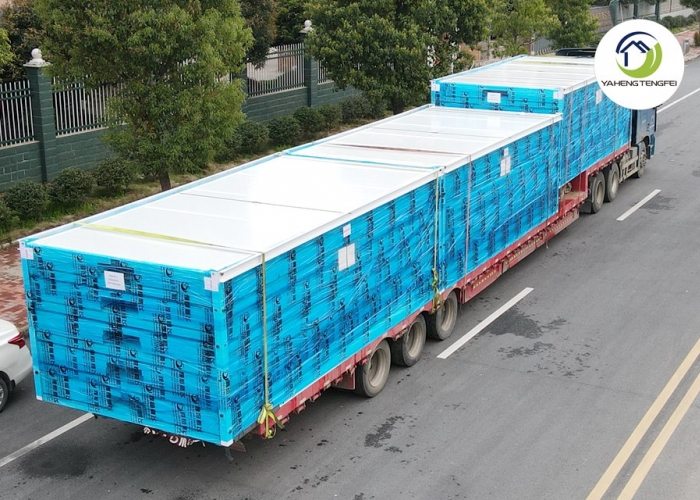 Customised folding container house for export to Saudi Arabia