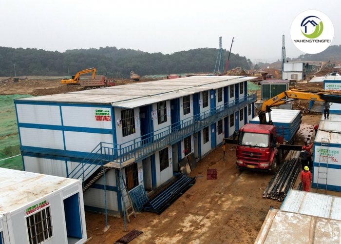 Double-storey foldable houses for occupancy and office use