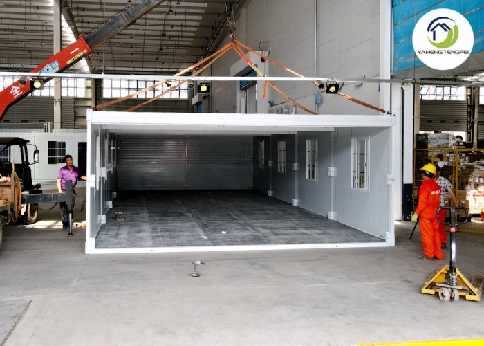 Logistics park indoor connecting folding container office room