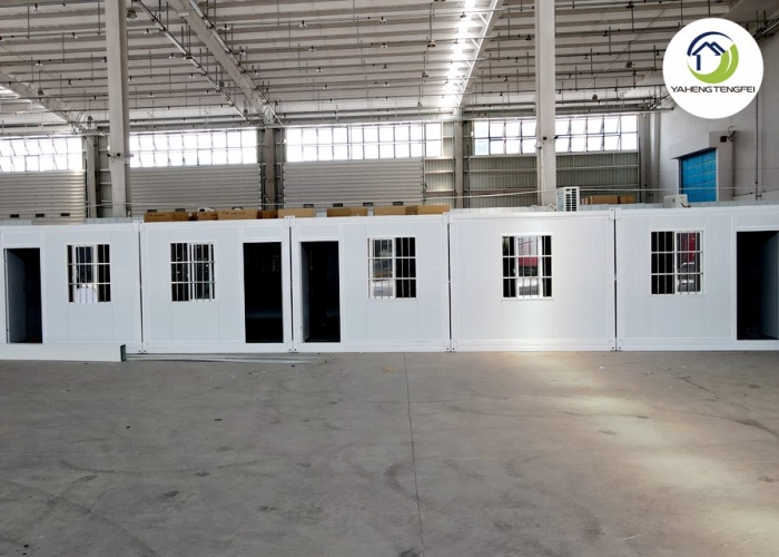 Logistics park indoor connecting folding container office room