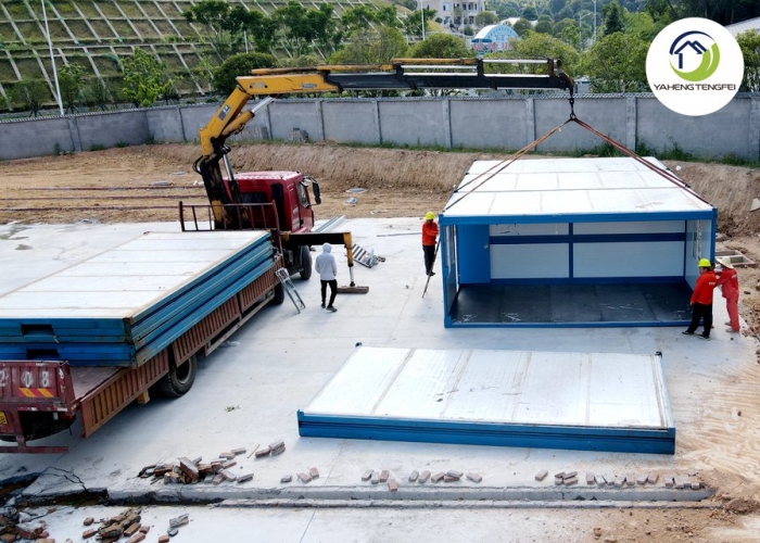 New School Temporary Workers Housing Project,Connecting Folding Houses