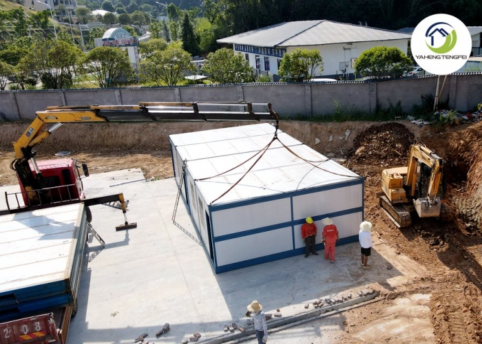 New School Temporary Workers Housing Project,Connecting Folding Houses