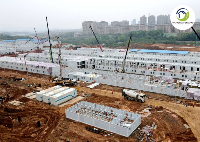Multi-functional Flat Pack Container,Changsha Square Pod Hospital Project