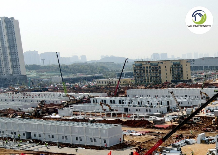 Modular Construction of Huoshenshan Hospital with Containers house