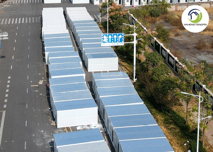 Lushan 7.0 Earthquake, Emergency Aid Construction of Flat-Pack Container Houses