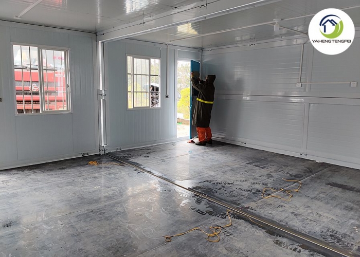 Double Folding Container Houses for Accommodation and Offices