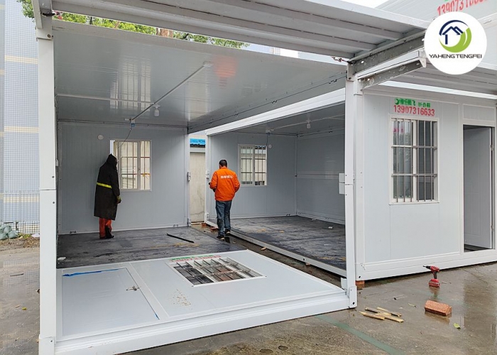 Double Folding Container Houses for Accommodation and Offices