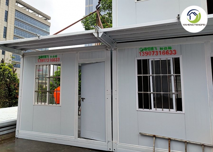 Double Folding Container Houses for Accommodation and Offices